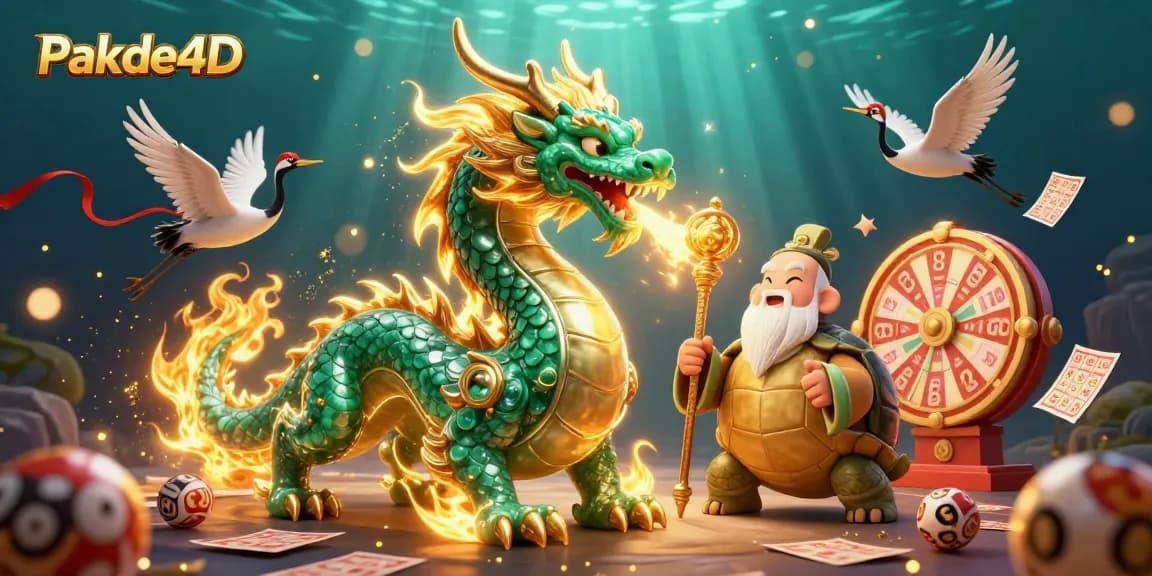 Experience the magical world of Pakde4D with vibrant lottery elements and charming characters.