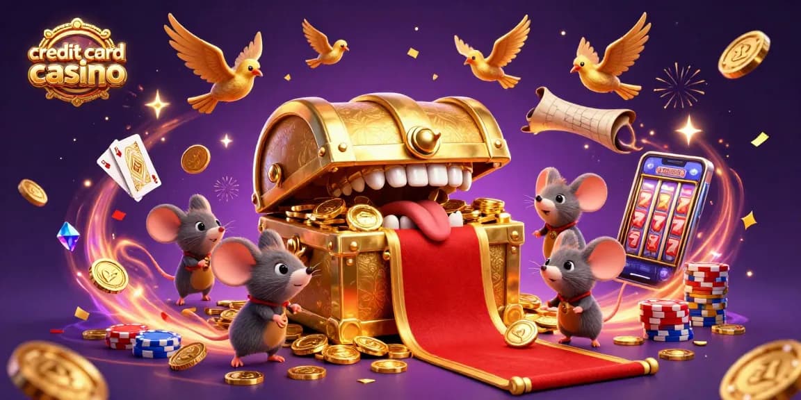 Experience the excitement of a credit card casino with winning treasures and dynamic gameplay.