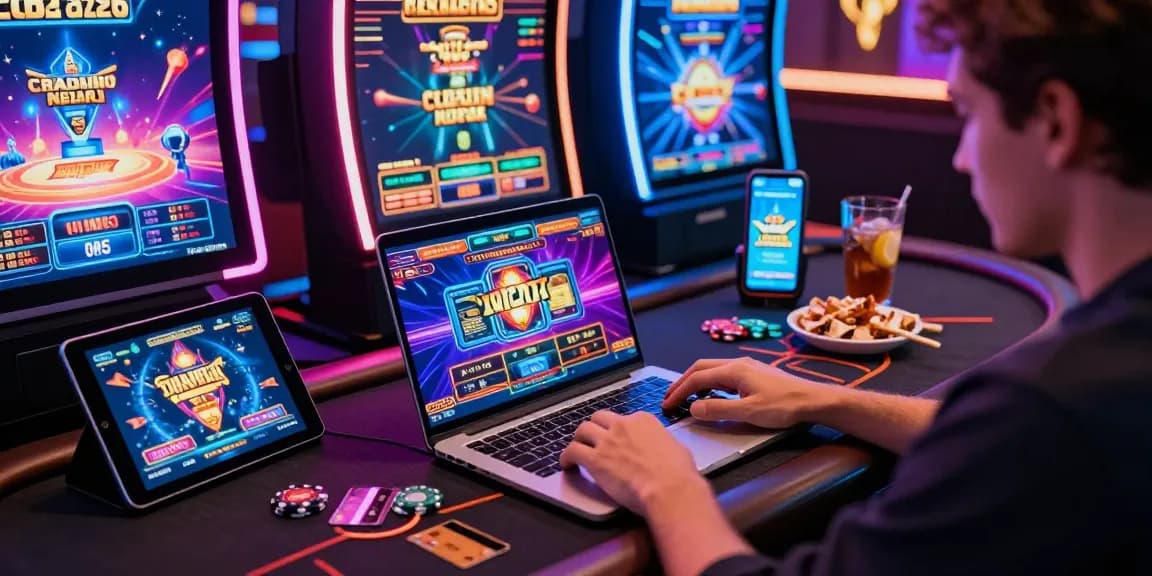 Player enjoying online gaming at brcs.co.uk with vibrant graphics and credit card options.