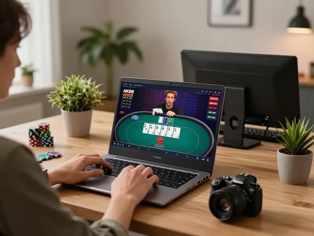 Engaging NK88 online casino gameplay with a focused player and strategic layout.