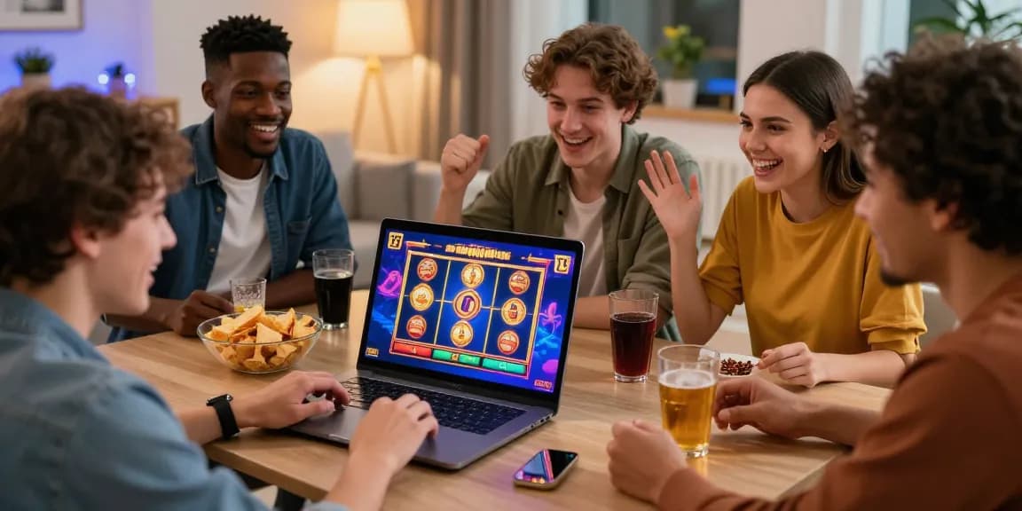 Friends enjoying games on the best new online casinos in 2026, showcasing excitement and diversity.