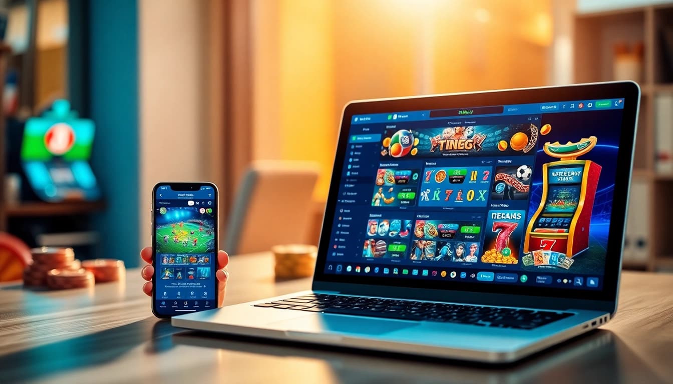 Explore the engaging interface of nhà cái 8s, showcasing diverse gaming options and a user-friendly design.
