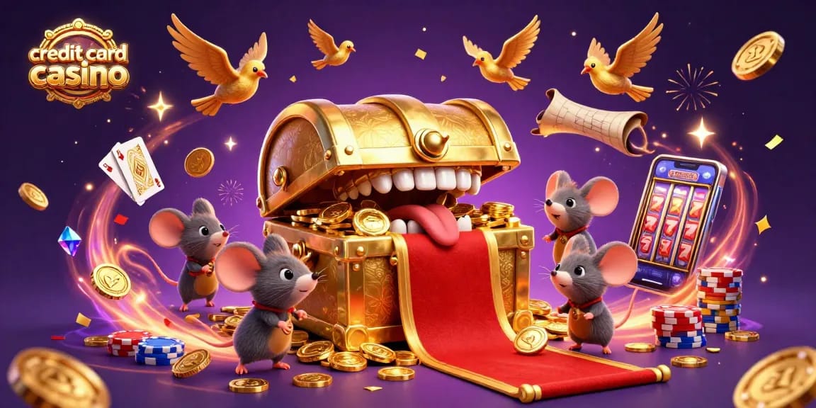 Experience the excitement of a credit card casino with winning treasures and dynamic gameplay.