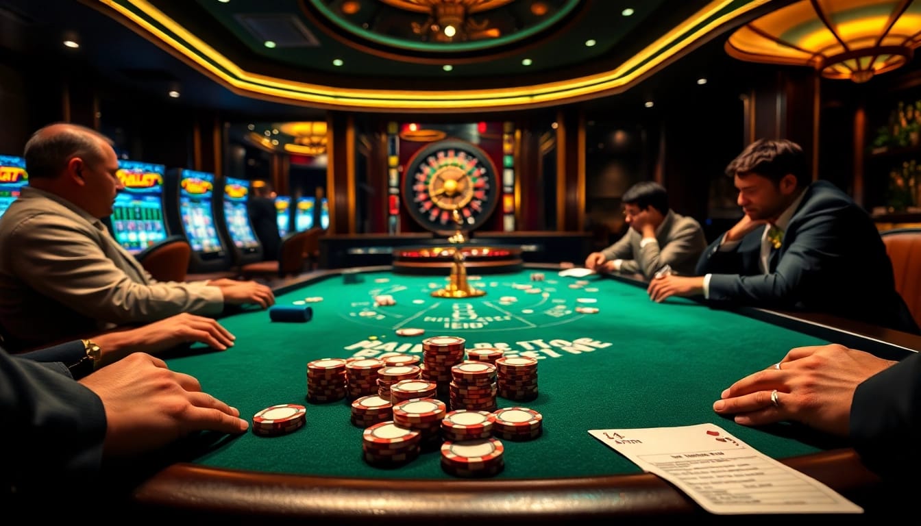 Experience the thrill of winning at https://www.6rwin55.com/ with an exciting poker table setting.