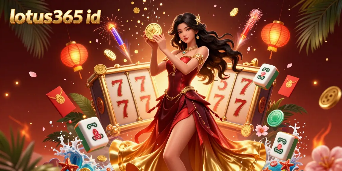 Engage with the lotus365 id experience in a vibrant casino atmosphere filled with coins and game elements.