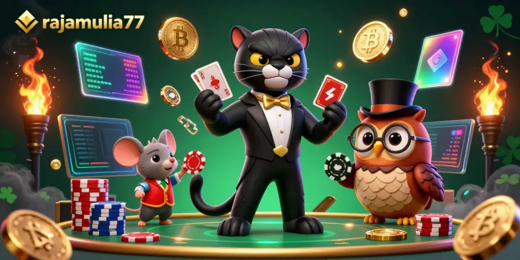 Menghadirkan keseruan di rajamulia77 dengan panther dan teman-temannya beraksi di meja permainan.