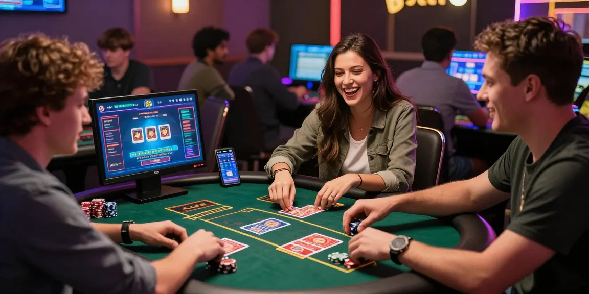 Exciting online casino atmosphere showcasing players enjoying 68gamebai games.