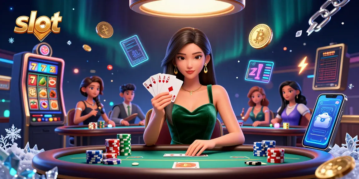 Engage with thrilling slot games while spinning reels alongside a strategic player in a luxurious casino setup.