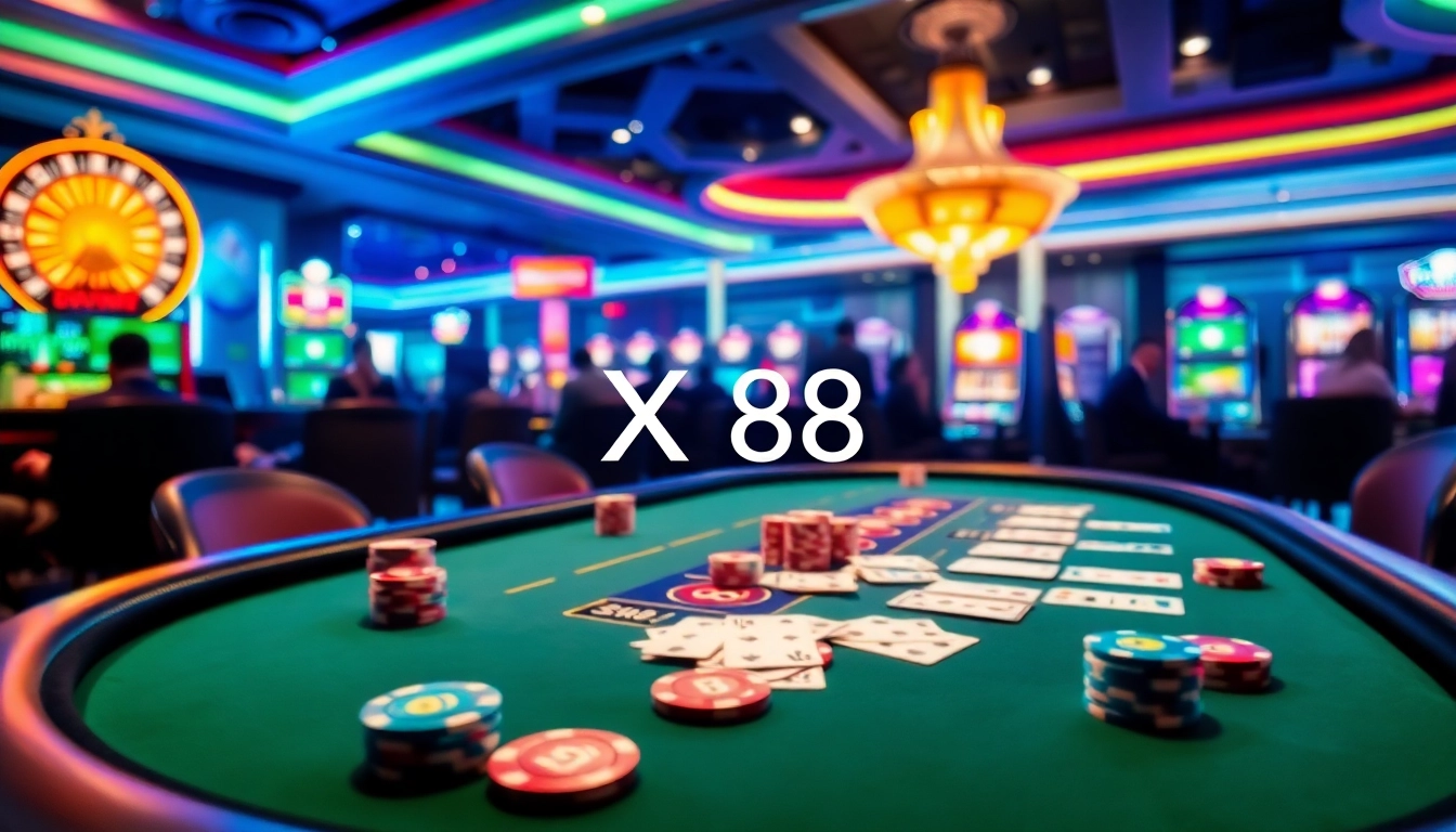 Experience thrilling gameplay at XX88 with vibrant casino tables and engaging players.