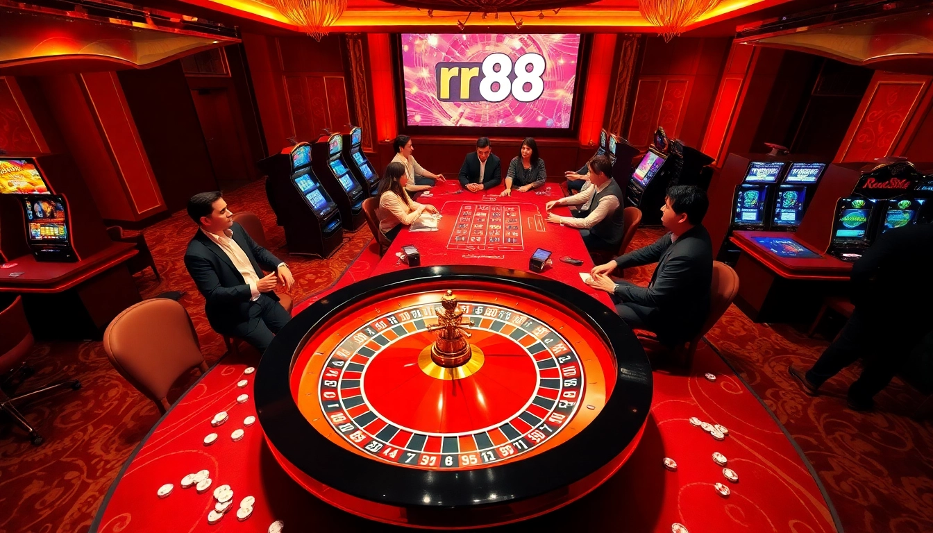Experience the excitement of gambling at rr88 com with vibrant casino tables and thrilling games.
