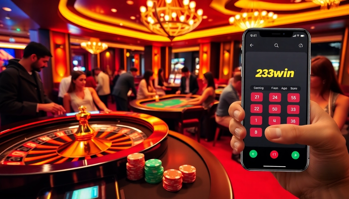 Experience the allure of gaming with the 23win app featuring vibrant casino elements and engaged players.