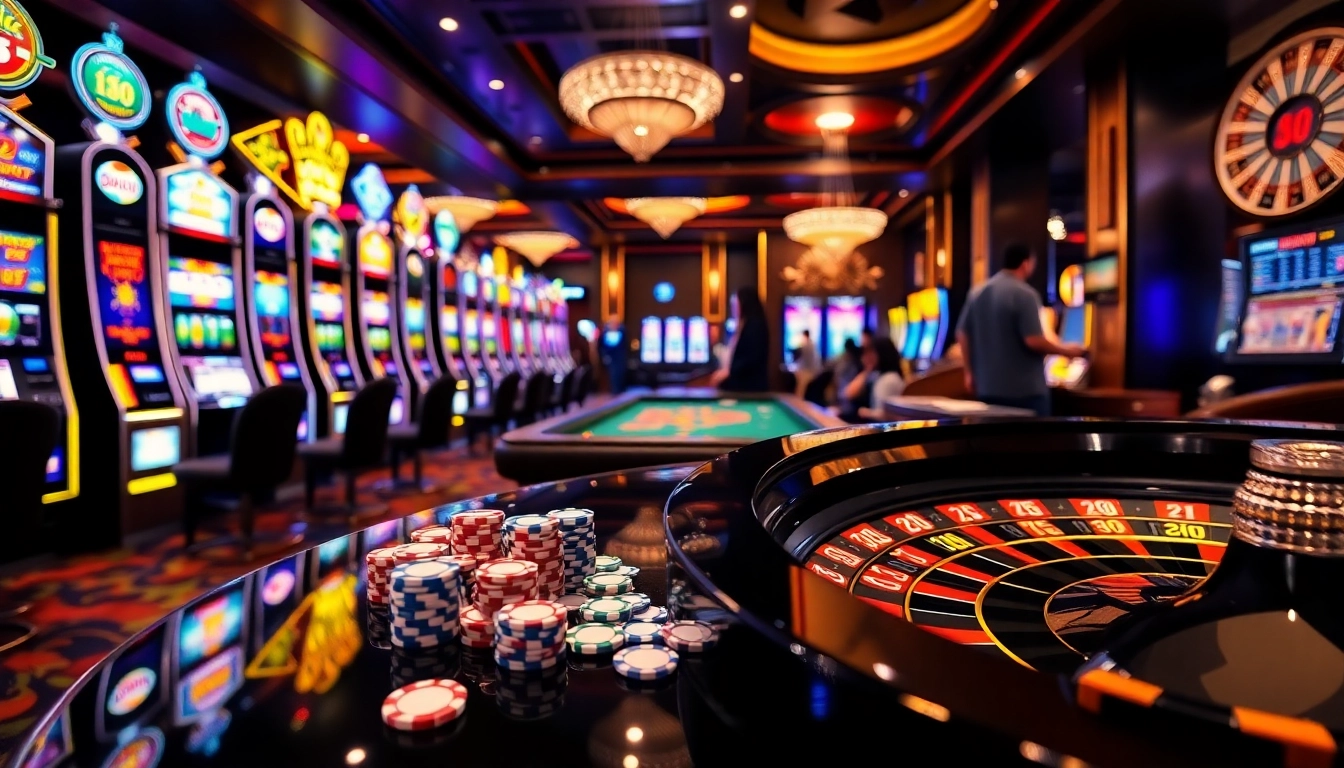 Experience the excitement of gambling at QQMacan with vibrant slot machines and professional casino tables.