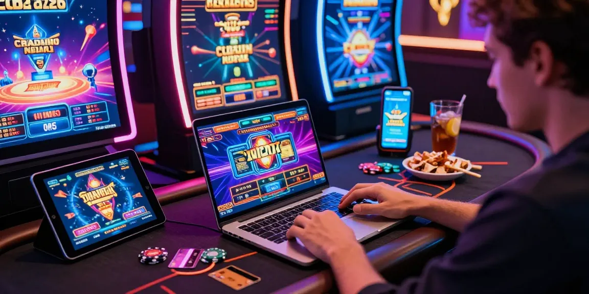 Player enjoying online gaming at brcs.co.uk with vibrant graphics and credit card options.