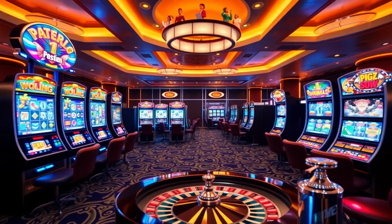 Rasakan permainan mendebarkan dengan aman788 slot online yang menampilkan mesin berwarna-warni dan suasana kasino profesional.