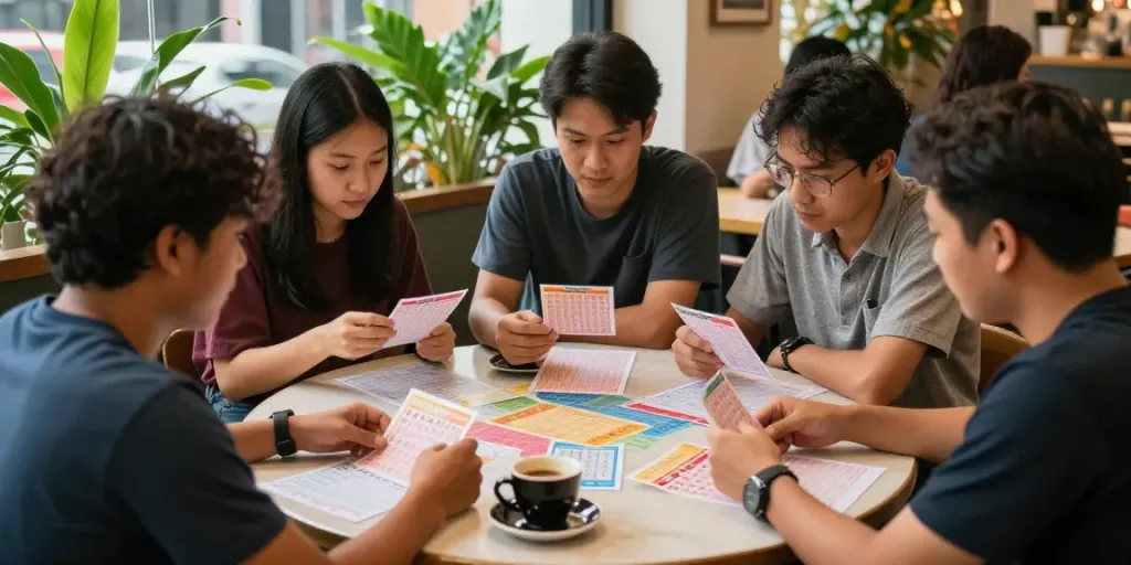 Komunitas togel berdiskusi tips dan trik di kafe, bukumimpi138 link terlihat pada kertas strategi.