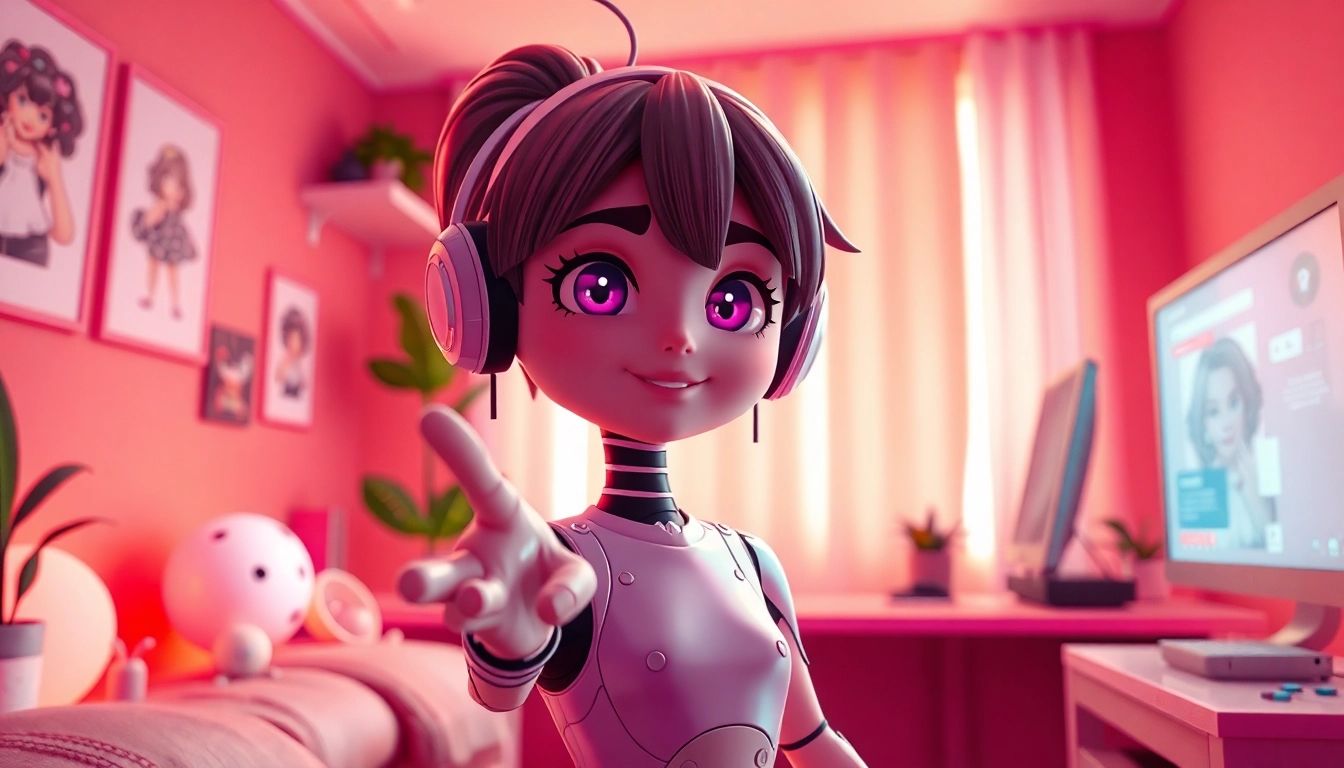 Interactive NSFW AI character in a cozy, inviting setting.