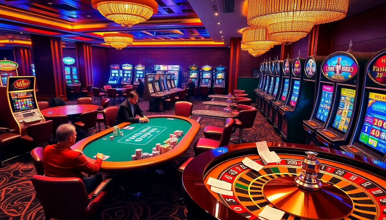 Experience thrilling poker action at 79king osaka in a glamorous casino setting.