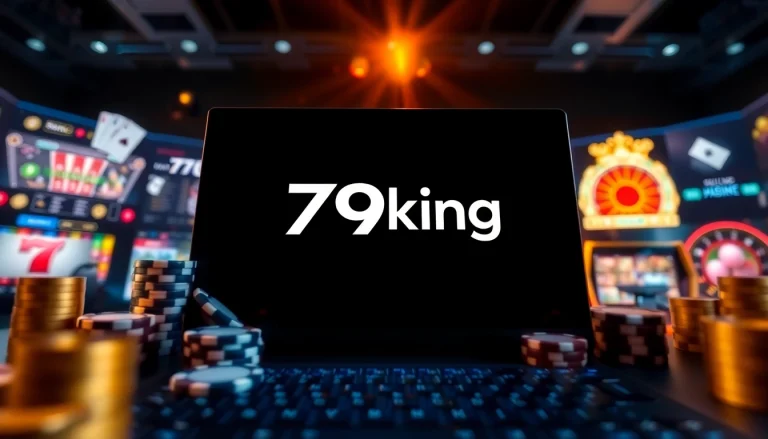 79king online gaming interface with casino elements and vibrant colors