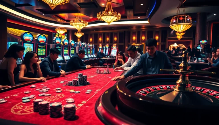 79king gamblers enjoying thrilling gameplay at a luxurious casino table with vibrant poker chips.