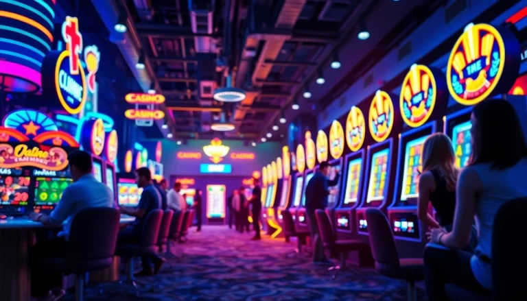 79King - Exciting virtual casino experience with colorful gaming lights