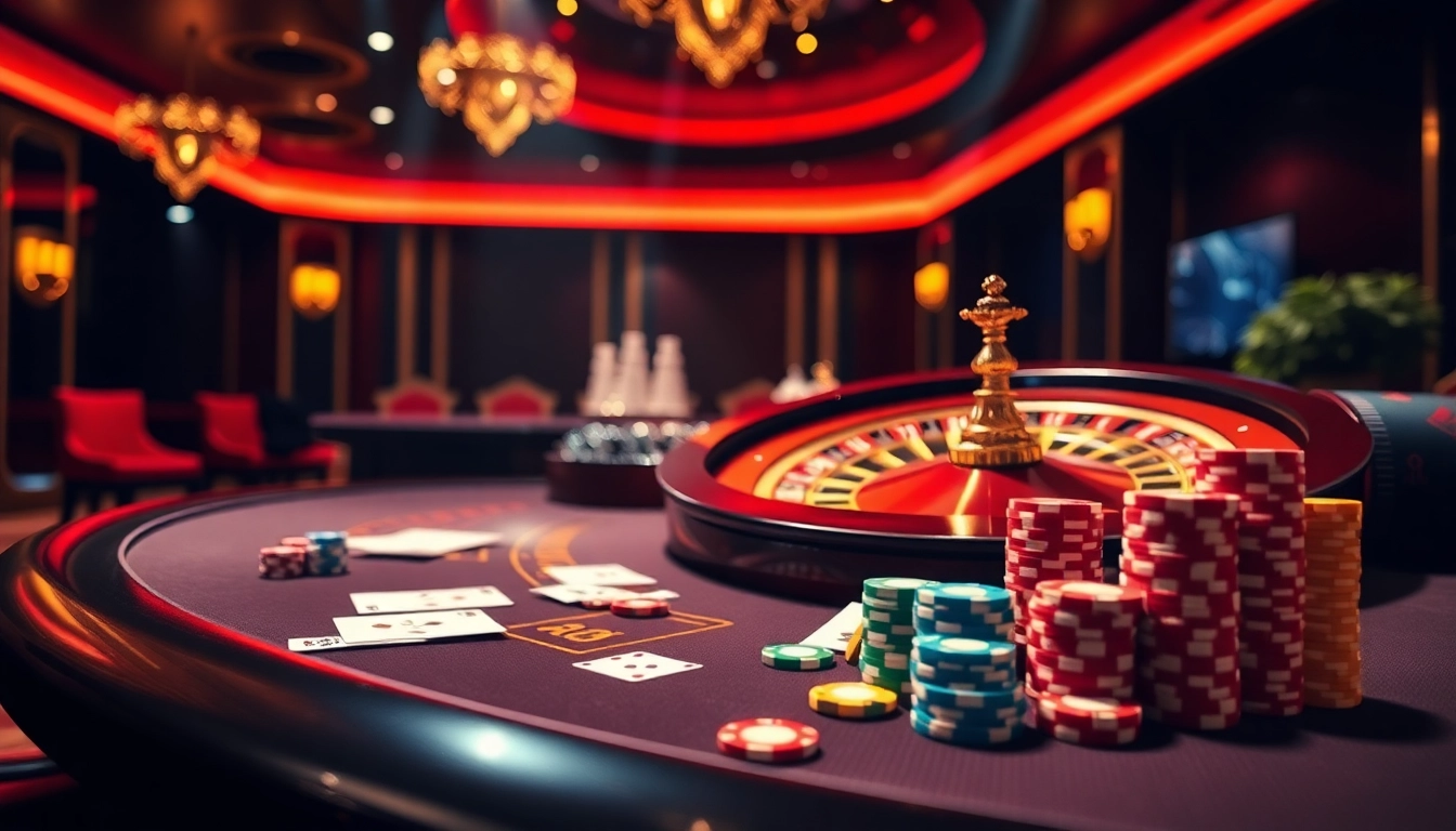 Experience the excitement of betting at 13Win's luxurious casino with roulette and poker games.