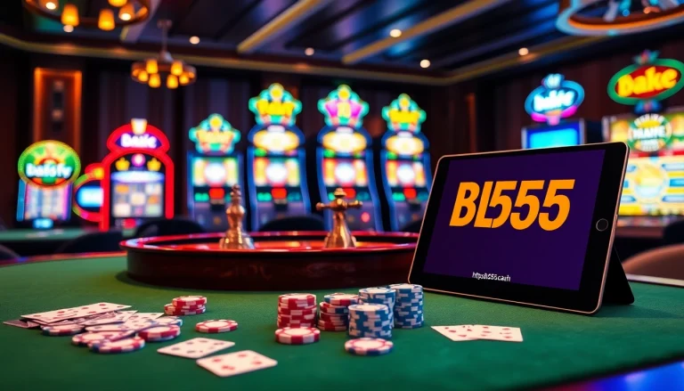 Experience thrilling gaming action with winning strategies at https://bl555.cash/ in a luxurious casino setting.