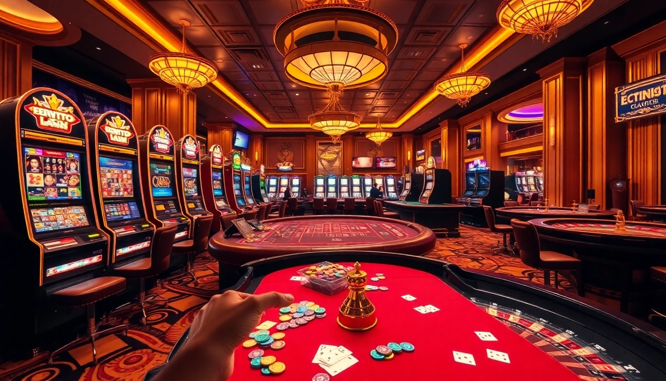 Rasakan sensasi Birutoto dengan mesin slot yang berwarna-warni dan gameplay intens di kasino mewah.