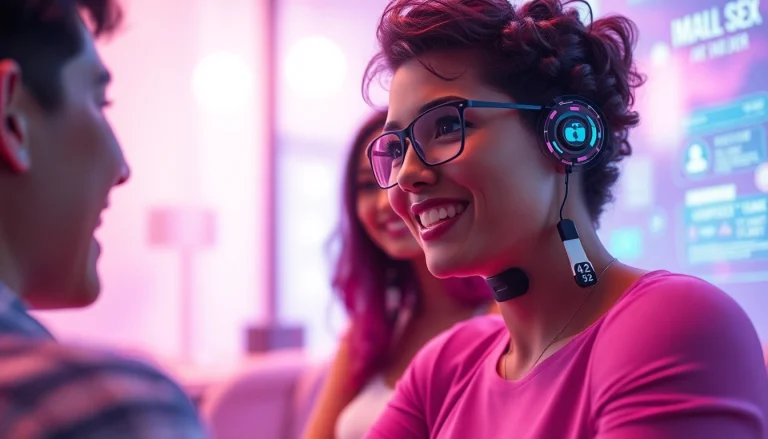 Engaging interaction with free sex AI character in a modern, inviting setting.