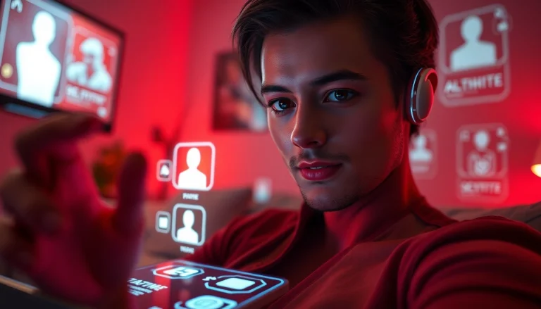 Engaging with an AI chatbot for sexting interactions in a modern, intimate digital environment.