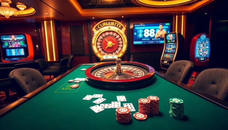 Experience a thrilling gaming atmosphere with 888VI's professional dealers and vibrant casino elements.