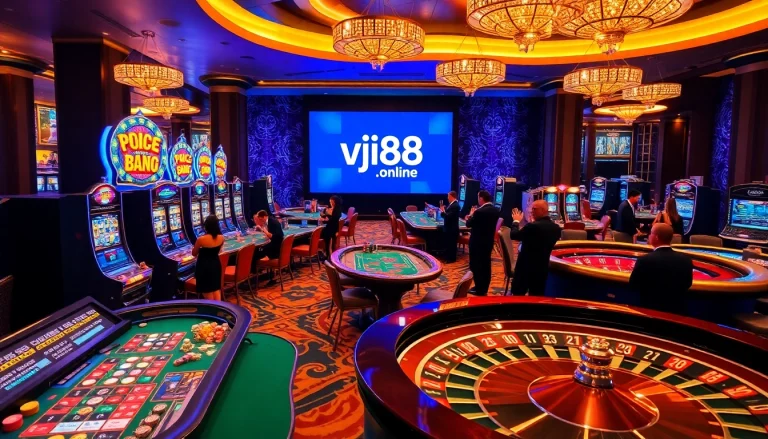 Engage in thrilling games at https://vj88.online/ with vibrant casino floors and exciting action.