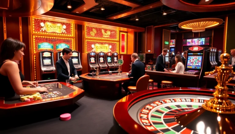 S8 casino players immerse in vibrant gameplay at a luxurious casino table.