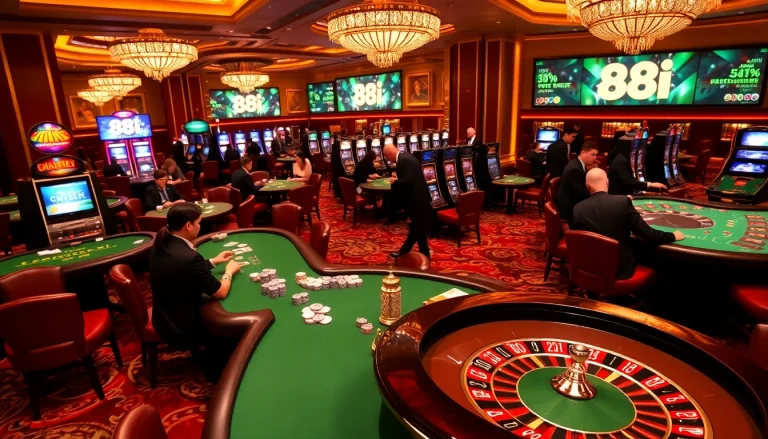 Place bets at 88i casino with professional gamblers and stunning gaming tables.
