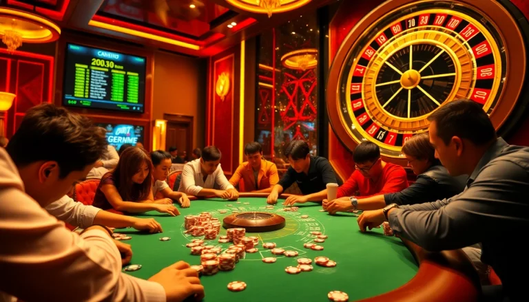 JILI gaming table with players engaging in high-stakes poker.