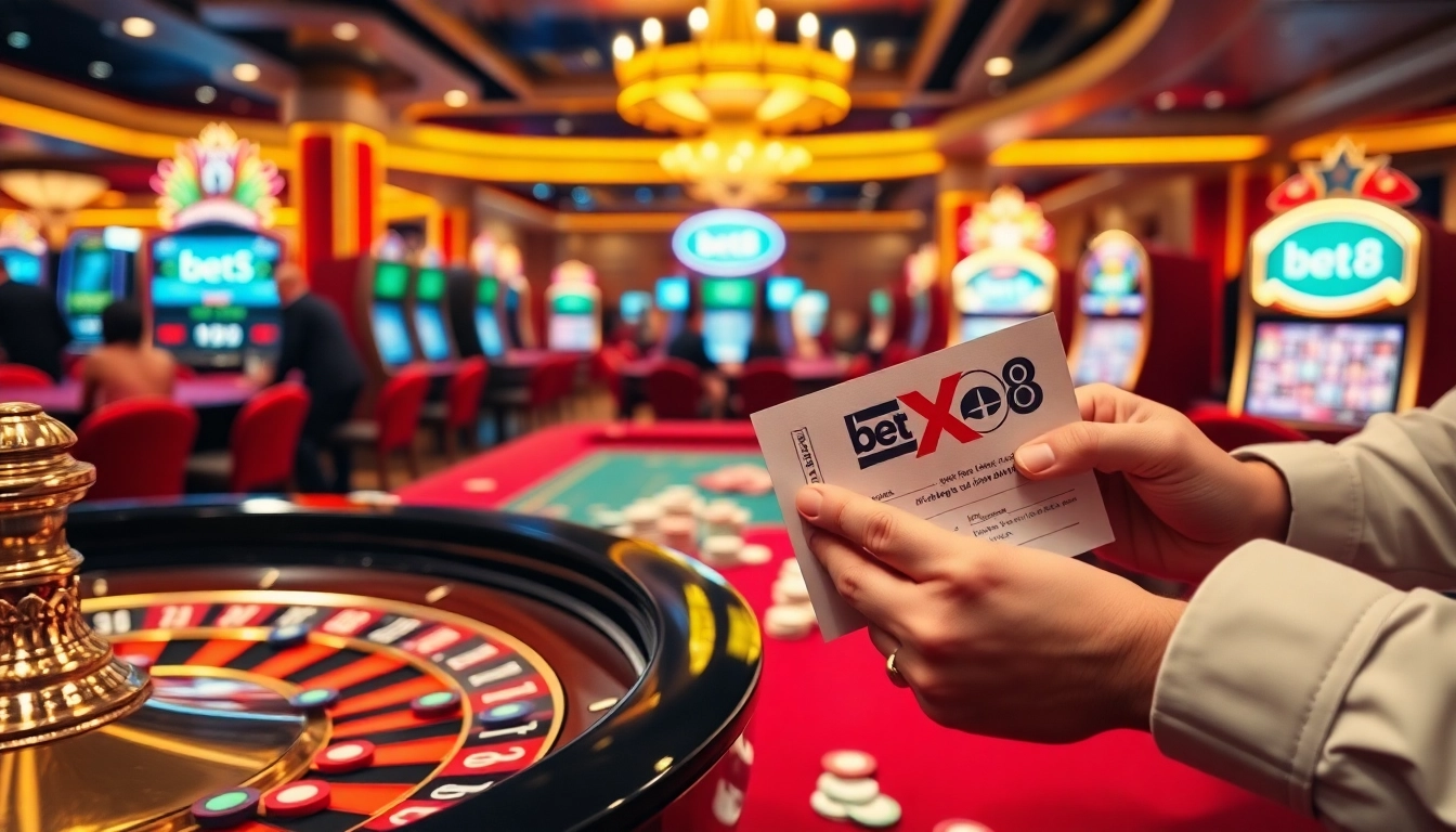 Experience the thrill of betting KX8 at a vibrant casino with exciting games and luxurious atmosphere.