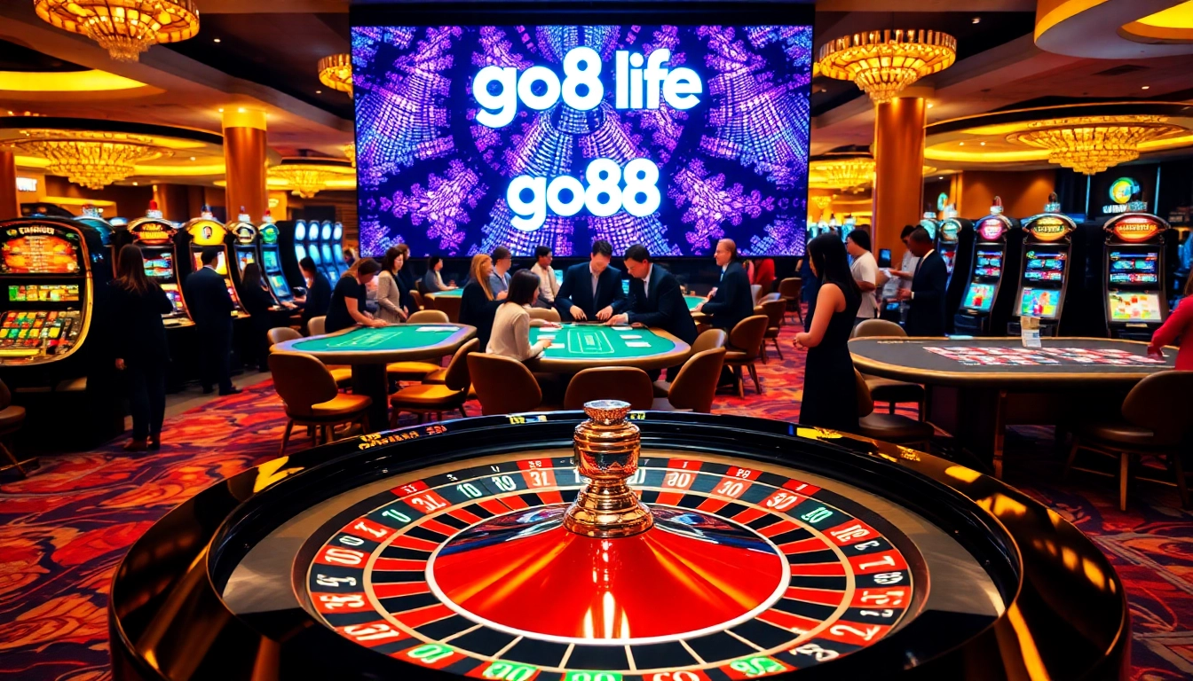 Experience the excitement of go88 life with vibrant casino tables and thrilling gambling action.