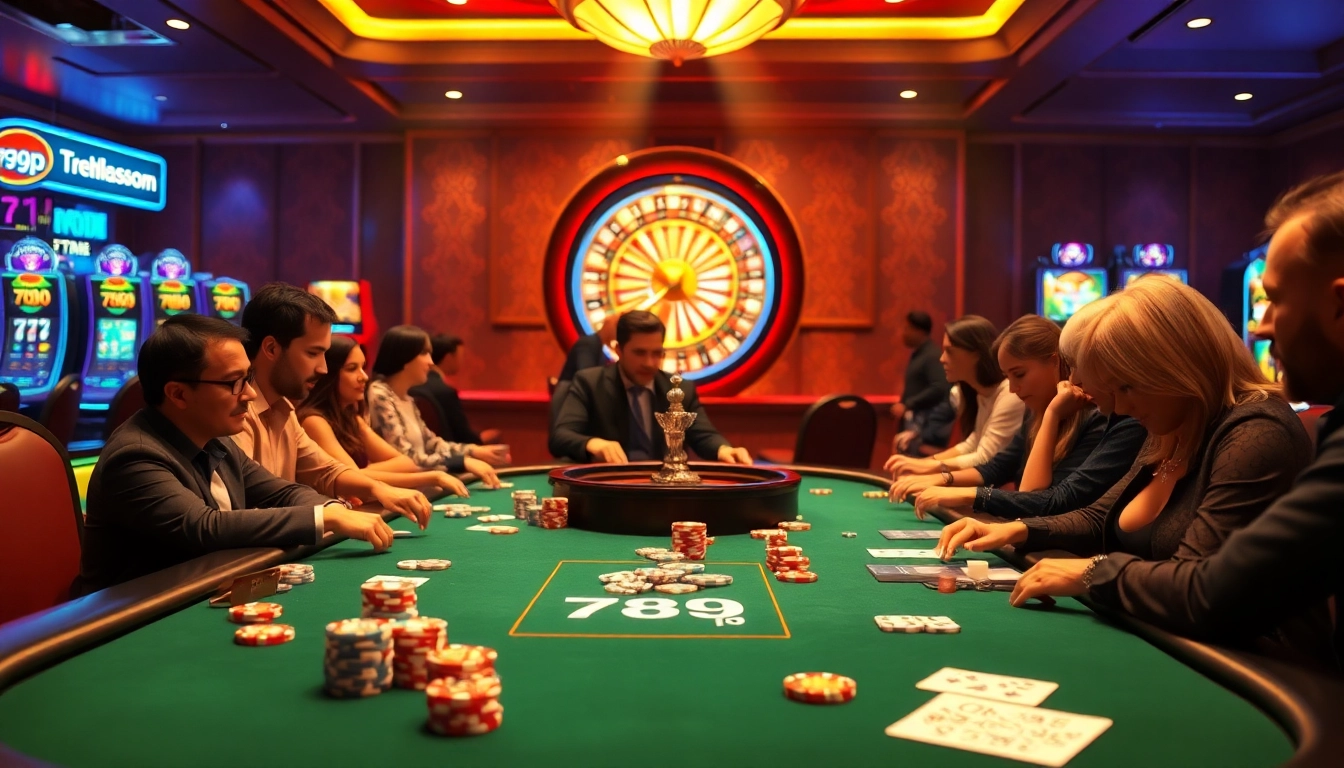 Engage with thrilling poker at a luxurious casino featuring 789p elements.