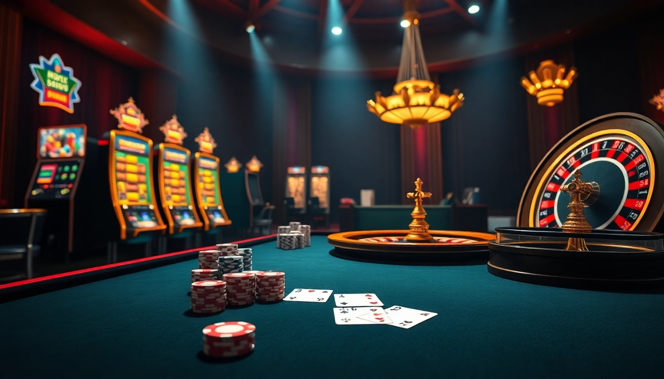 Experience luxury gaming at https://hz88.forum/ with vibrant slot machines and poker chips.