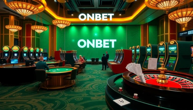 Experience the excitement of ONBET with engaging casino action and vibrant gaming atmosphere.