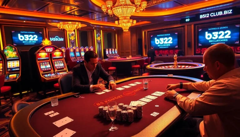 Experience the thrill of gambling at b52club. biz with luxurious poker tables and excitement.