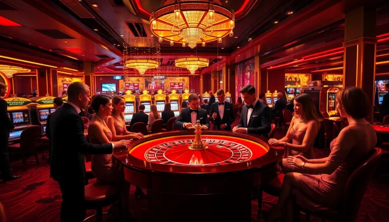 Players enjoying a thrilling game of chance at a casino table, highlighting https://kk55.fit/ excitement in gambling.
