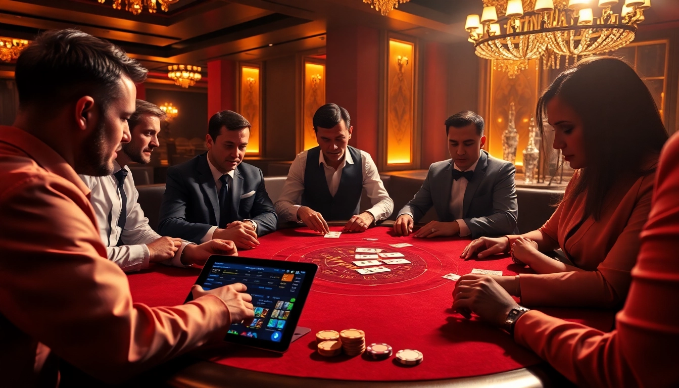 Experience the thrill of betting at https://18win.asia/ with a glamorous casino setting featuring blackjack tables and vibrant poker chips.