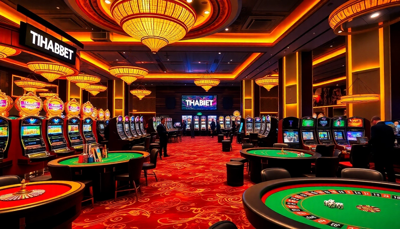 Experience the thrill of THABET casino with vibrant gaming floors and professional atmosphere.